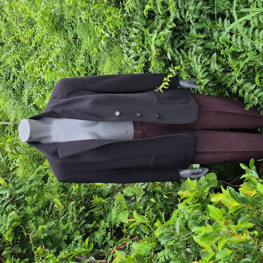 Ladies Classic Black Vintage Pure Wool (Stretch Fabric) Luxury Blazer